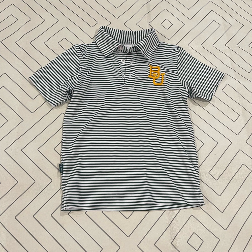 Garb Baylor Striped Polo